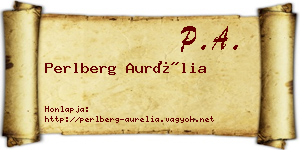 Perlberg Aurélia névjegykártya